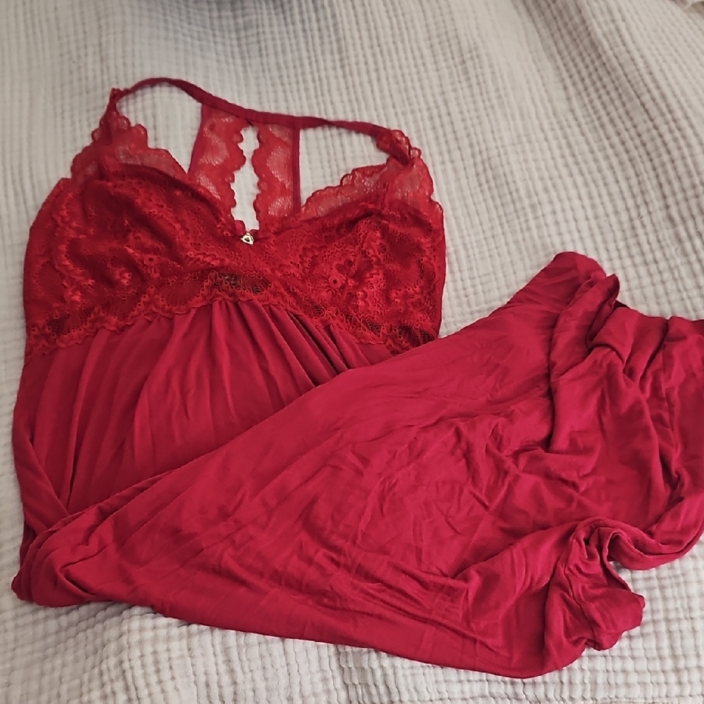 Thalia Sodi Red Lace Chemise Set Xl